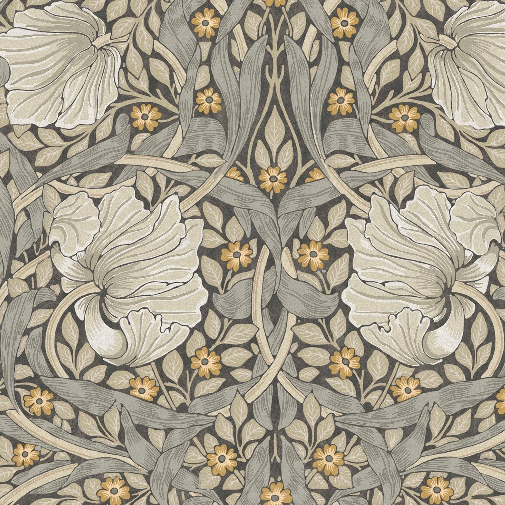 Pimpernel Wallpaper - Grey - 124240 - William Morris AH
