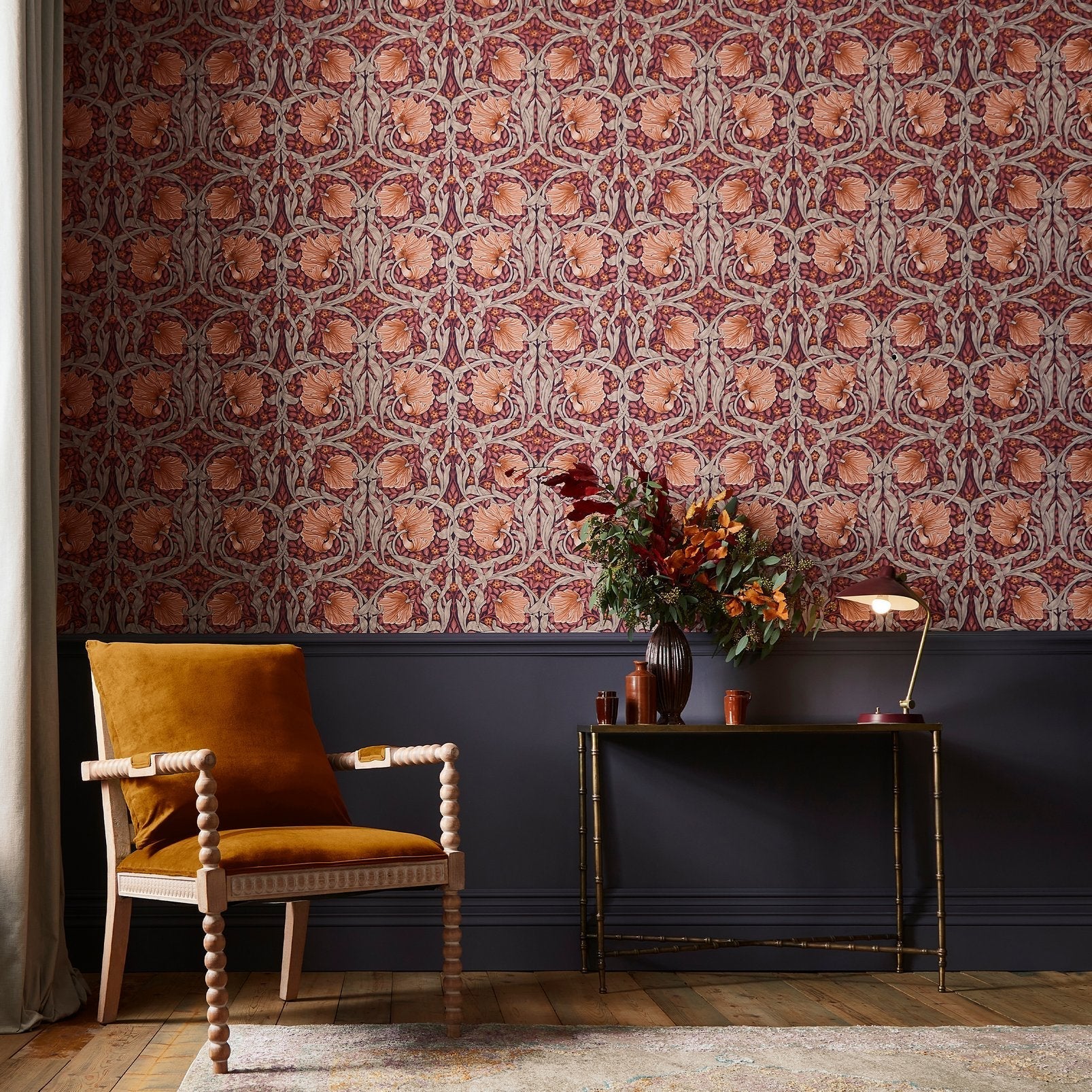 Pimpernel Wallpaper - Plum - 124239 - William Morris AH