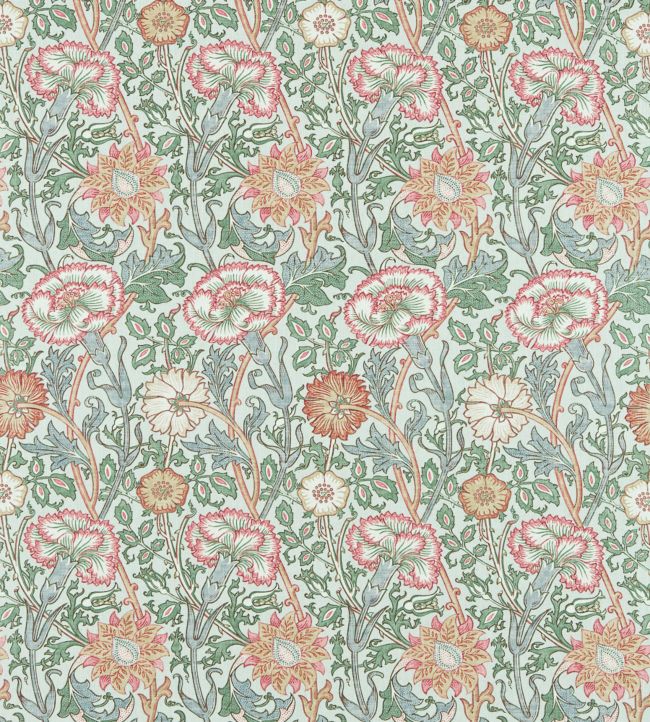 Pink & Rose Fabric - Eggshell/Rose - 222532 - Morris & Co