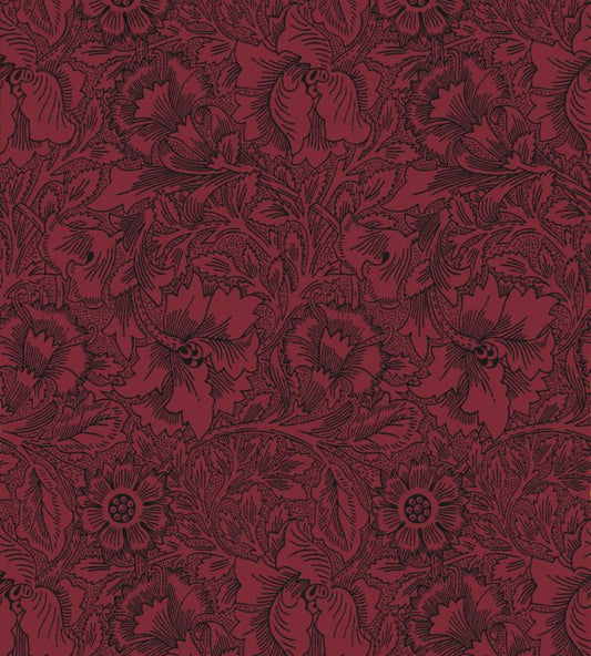 Poppy Wallpaper - Claret - 216956 - Morris & Co