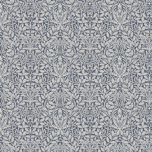 Pure Acorn Wallpaper - Indigo - 217401 - Morris Wallpaper WD