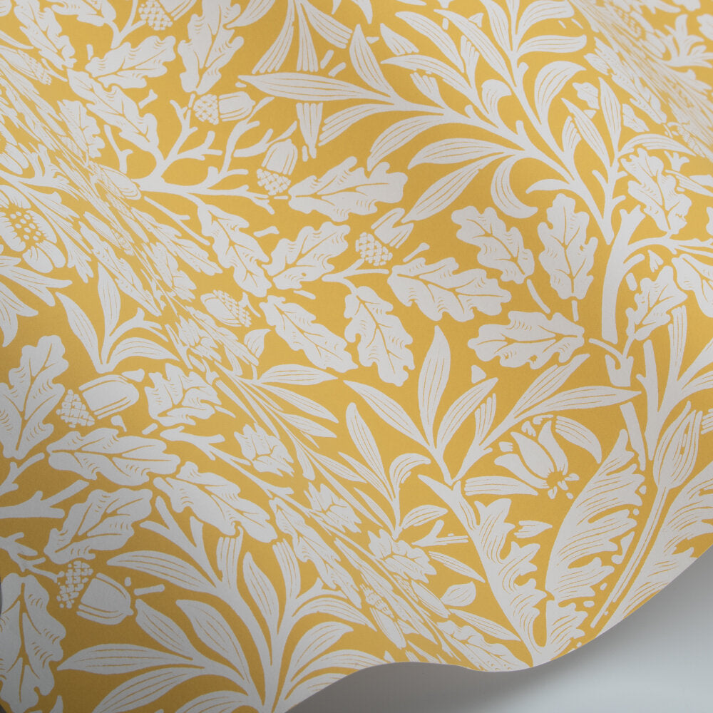Pure Acorn Wallpaper - Lemon - 217404 - Morris Wallpaper WD