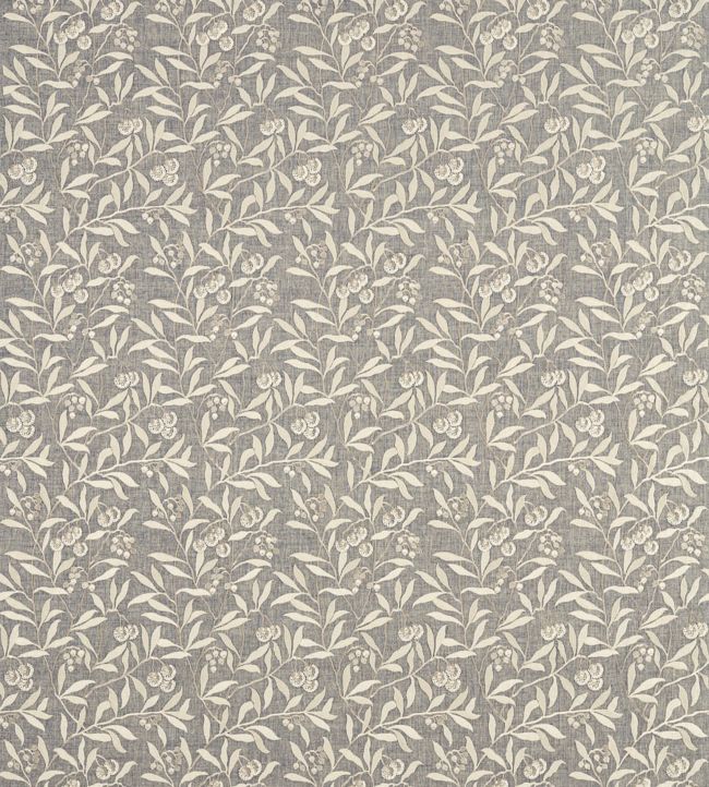 Pure Arbutus Embroidery Fabric - Inky Grey - 236618 - Morris & Co