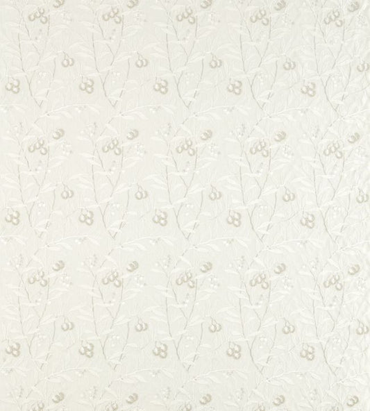 Pure Arbutus Embroidery Fabric - White Clover - 236620 - Morris & Co
