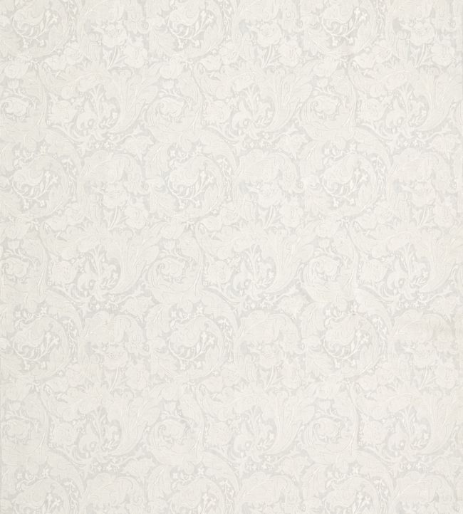 Pure Bachelors Button Embroidery Fabric - Grey Blue - 236615 - Morris & Co