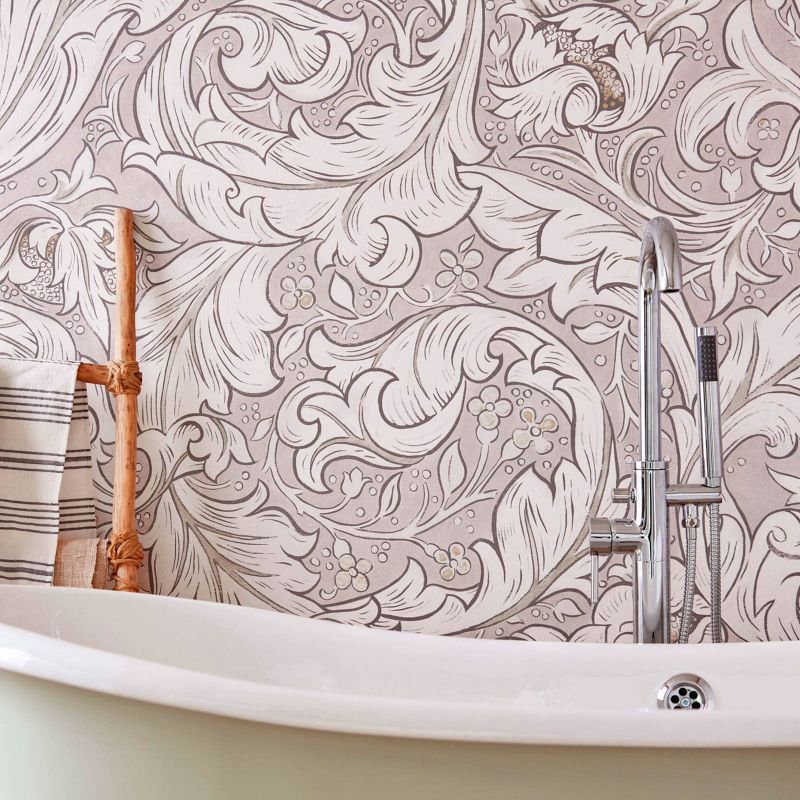 Pure Bachelors Button Wallpaper - Faded Sea Pink - 216553 - Morris & Co