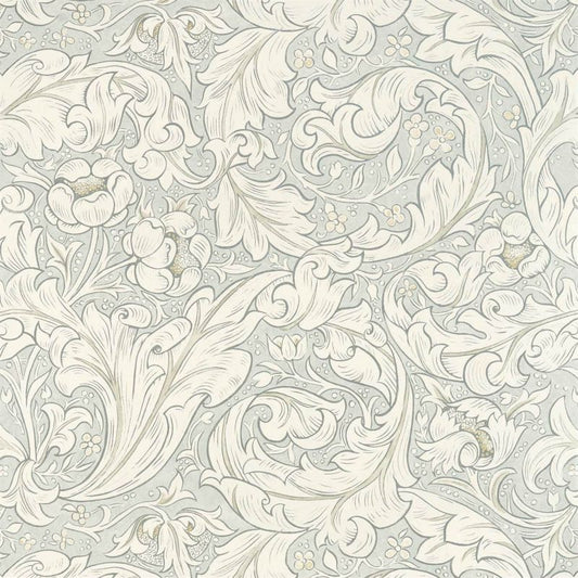 Pure Bachelors Button Wallpaper - Grey Blue - 216554 - Morris & Co