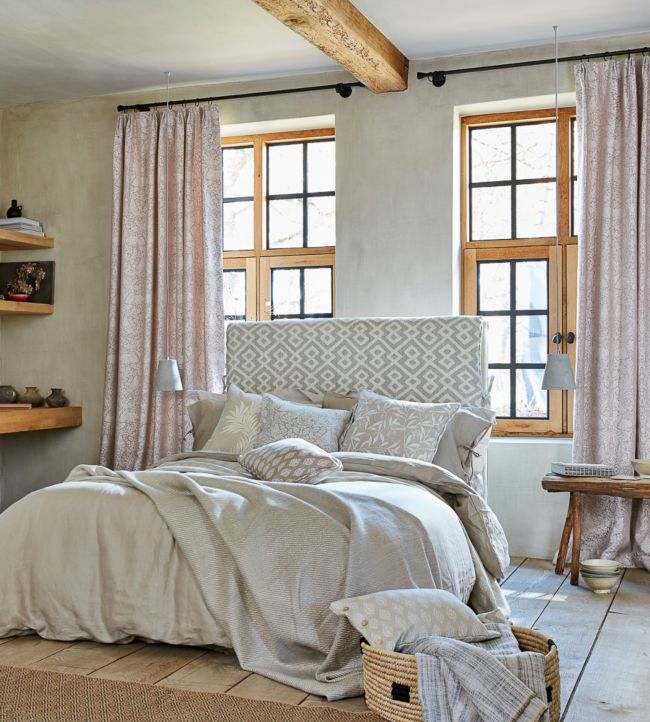 Pure Brer Rabbit Weave Fabric - Faded Sea Pink - 236628 - Morris & Co