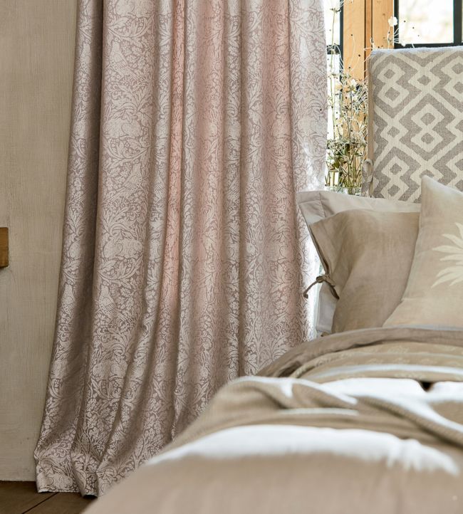 Pure Brer Rabbit Weave Fabric - Faded Sea Pink - 236628 - Morris & Co