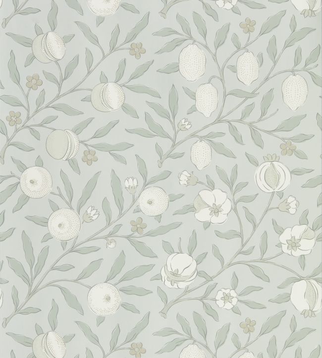 Pure Fruit Wallpaper - Grey Blue - 216540 - Morris & Co