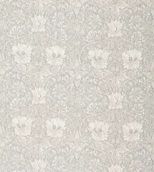 Pure Honeysuckle & Tulip Fabric - Light Grey Blue - 226481 - Morris & Co