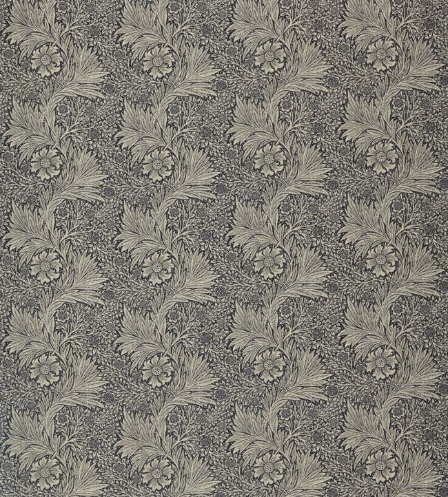 Pure Marigold Fabric - Black Ink - 226484 - Morris & Co