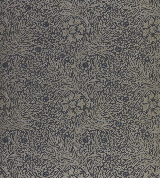 Pure Marigold Wallpaper - Black Ink - 216535 - Morris & Co