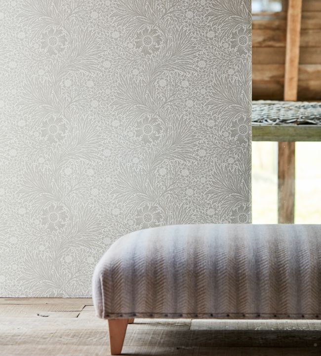 Pure Marigold Wallpaper - Soft Gilver - 216537 - Morris & Co