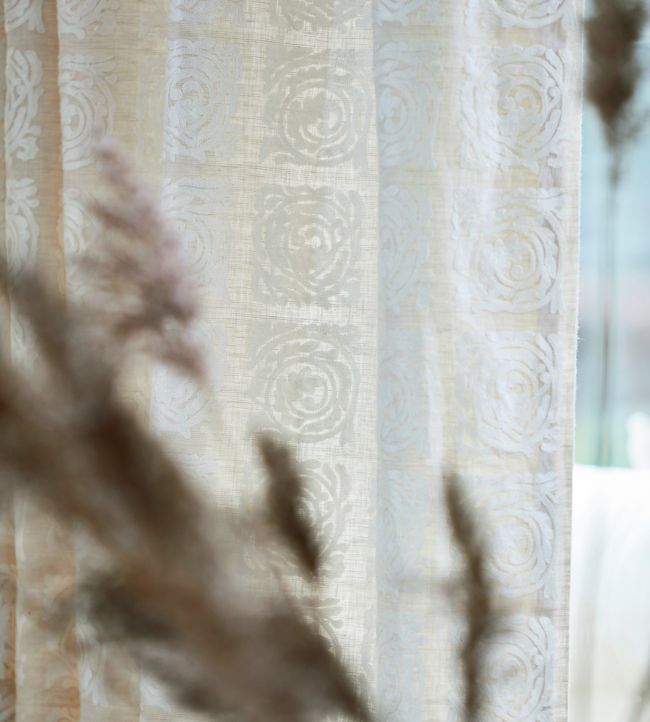 Pure Scroll Embroidery Fabric - Lightish Grey - 236614 - Morris & Co