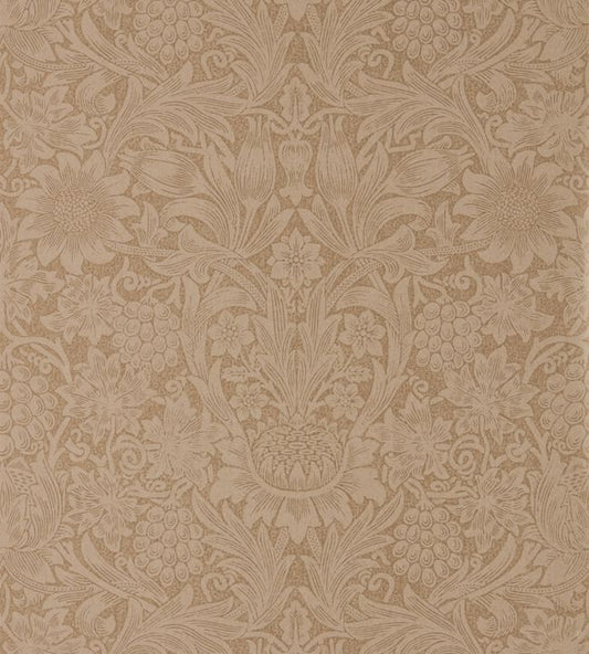 Pure Sunflower Wallpaper - Copper/Russet - 216046 - Morris & Co