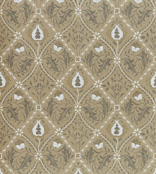 Pure Trellis Wallpaper - Gold - 216529 - Morris & Co