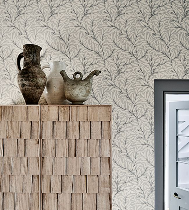 Pure Willow Bough Wallpaper - Dove/Ivory - 216025 - Morris & Co