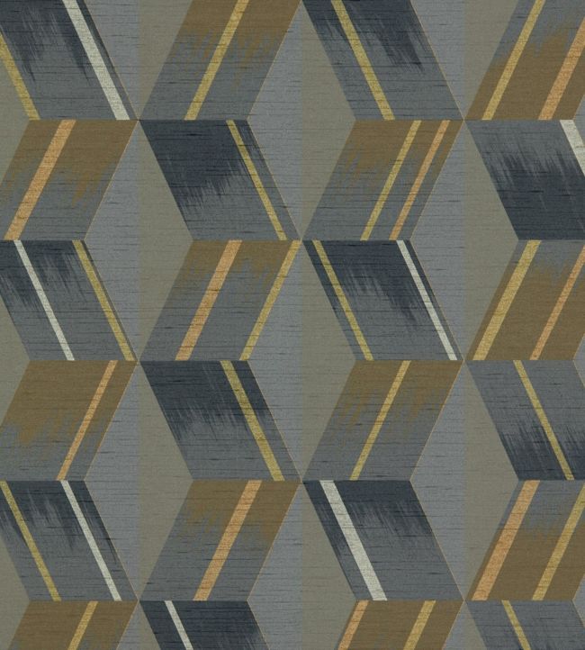Rhombi Wallpaper - Anthracite - ZRHW312895 - Zoffany