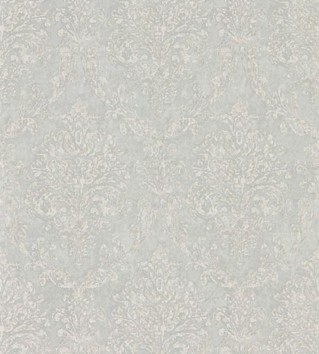Riverside Damask Wallpaper - Dove/Silver - DWAP216289 - Sanderson