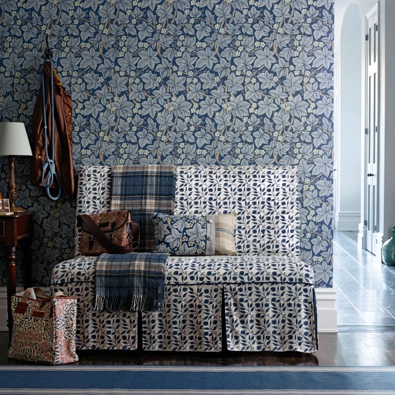 Rosehip Fabric - Mineral Blue - DM3P224490 - Morris & Co