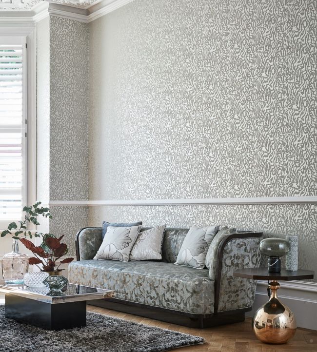 Seduire Wallpaper - Oyster/Pearl - HLUT111736 - Harlequin