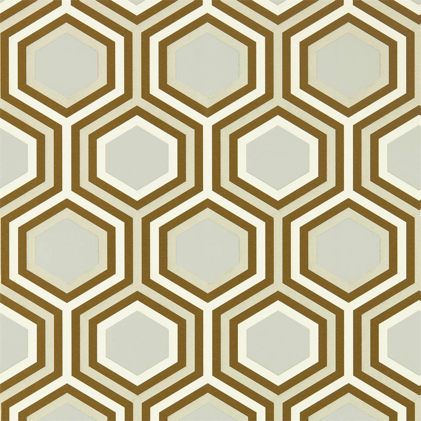 Selo Wallpaper - Gold/Platinum - HSAW112147 - Harlequin