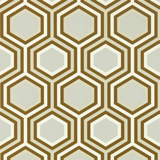 Selo Wallpaper - Gold/Platinum - HSAW112147 - Harlequin