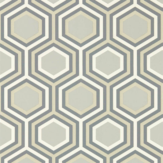 Selo Wallpaper - Slate/Platinum - HSAW112148 - Harlequin