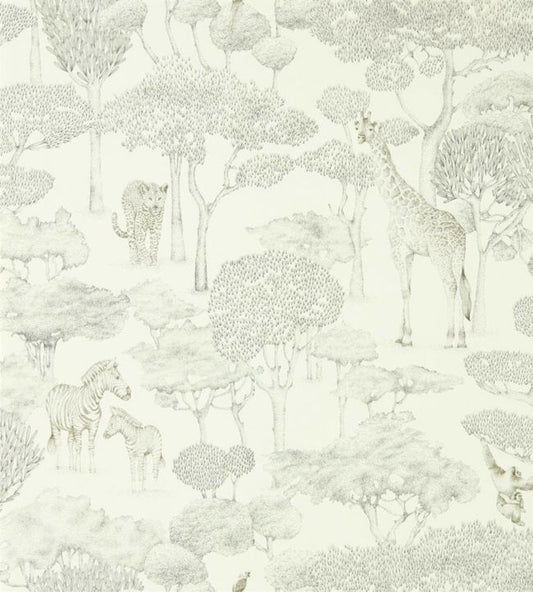 Shamwari Wallpaper - Chalk/Slate - HMIW112243 - Harlequin