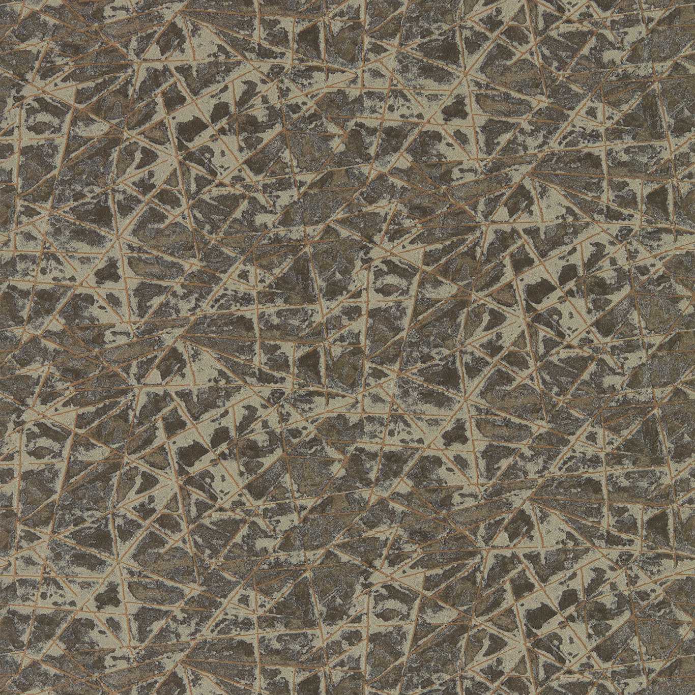Shatter Wallpaper - Gold/Zinc - EANV111851 - Harlequin