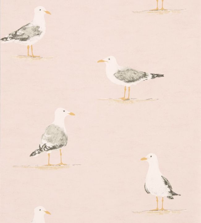 Shore Birds Wallpaper - Blush - DCOA216562 - Sanderson