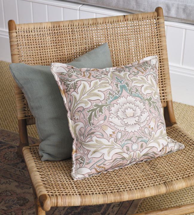 Simply Severn Fabric - Cochineal/Willow - 226904 - Morris & Co