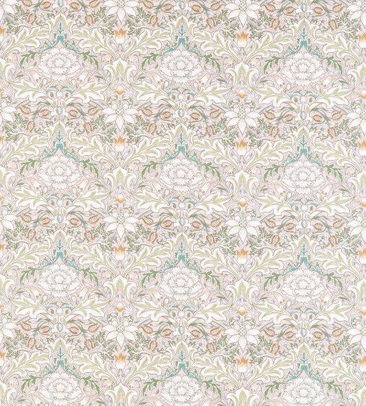 Simply Severn Fabric - Cochineal/Willow - 226904 - Morris & Co