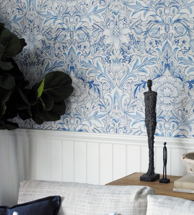 Simply Severn Wallpaper - Woad - 217075 - Morris & Co