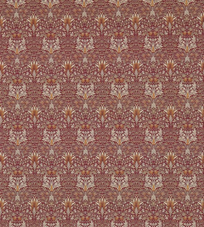 Snakeshead Fabric - Claret/Gold - 224467 - Morris & Co