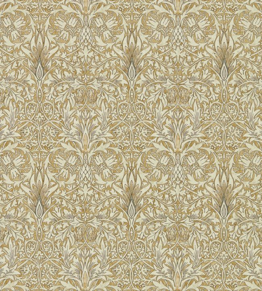 Snakeshead Wallpaper - Gold/Linen - 216429 - Morris & Co