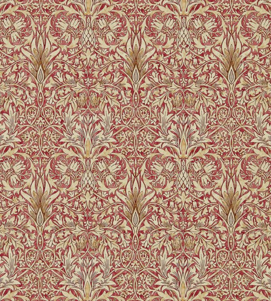Snakeshead Wallpaper - Madder/Gold - 216426 - Morris & Co