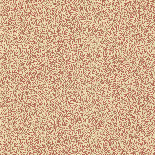 Standen Wallpaper - Beige/Brick Red - DMC148118 - Morris & Co