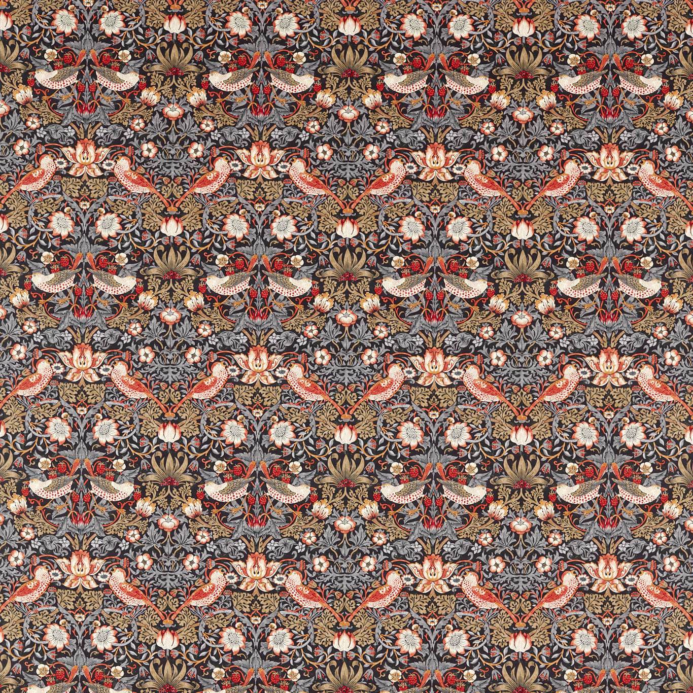 Strawberry Thief Fabric - Old Fashioned - 520016 - Morris & Co