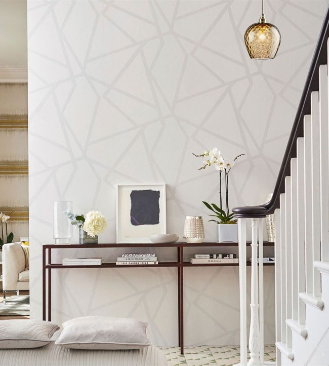 Sumi Shimmer Wallpaper - Linen/Stone - HMFW111572 - Harlequin