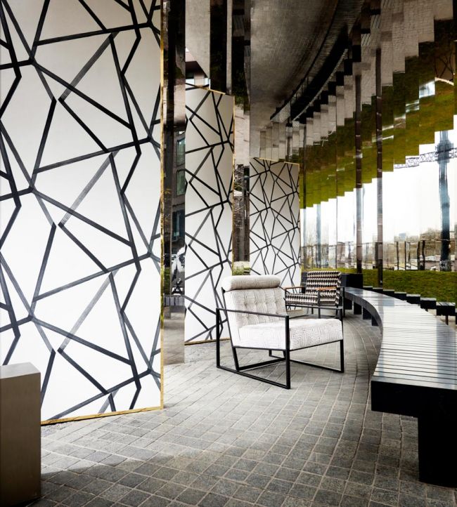 Sumi Wallpaper - Pearl/Charcoal - HTEW112600 - Harlequin