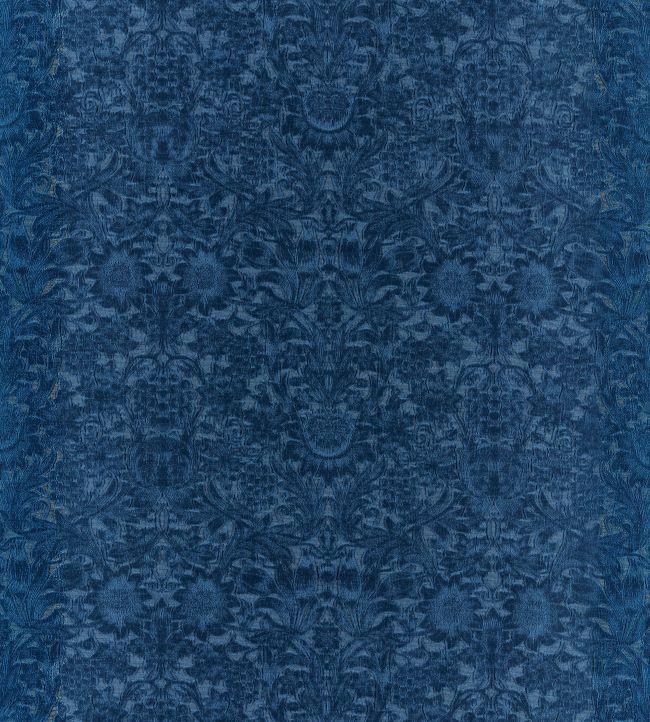 Sunflower Caffoy Velvet Fabric - Inky Fingers - 237282 - Morris & Co