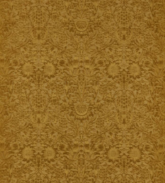 Sunflower Caffoy Velvet Fabric - Sussex Rush - 237280 - Morris & Co