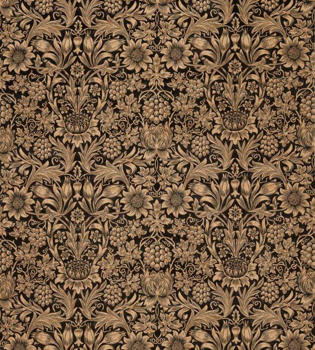 Sunflower Velvet Fabric - Maple/Lichen - 236929 - Morris & Co
