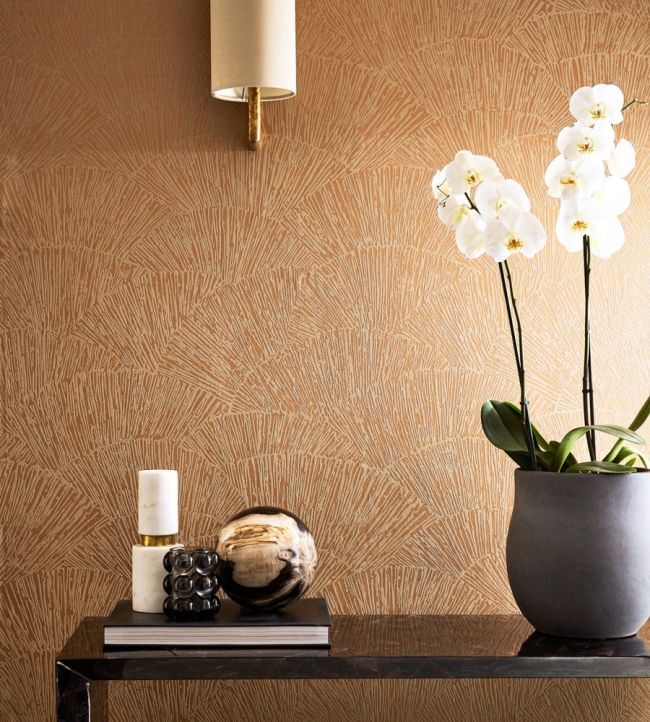 Tessen Wallpaper - Copper - HM6W112179 - Harlequin