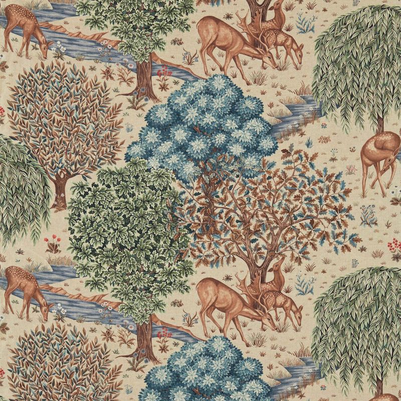 The Brook Fabric - Tapestry Linen - DCMF226708 - Morris & Co