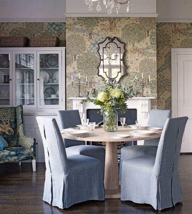 The Brook Wallpaper - Linen - 214888 - Morris & Co