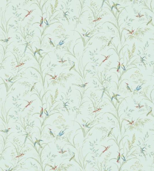 Tuileries Wallpaper - Sage/Multi - DFAB214082 - Sanderson