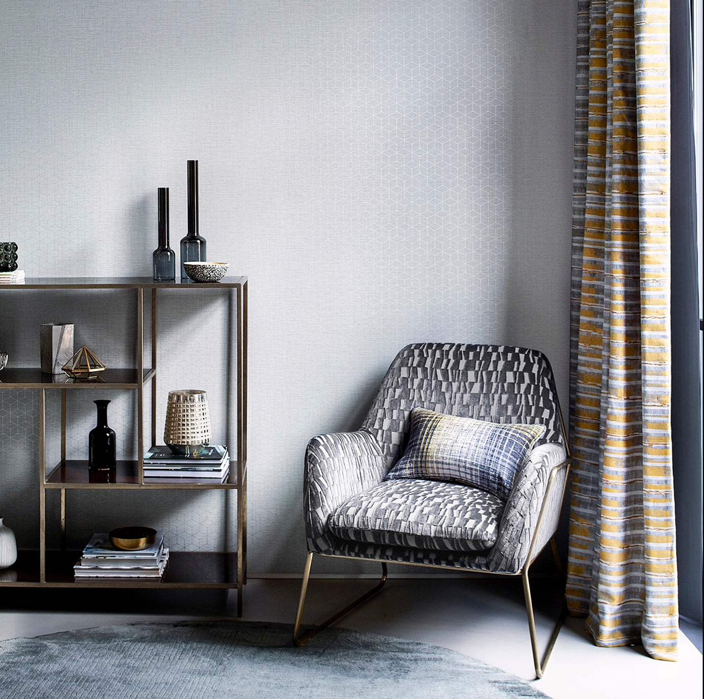 Vault Wallpaper - Nickle - HTWW112086 - Harlequin